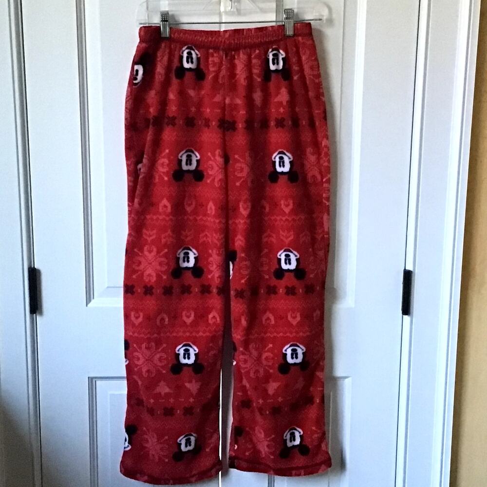 Disney Velour Mickey Mouse Sleep Pants Sz M